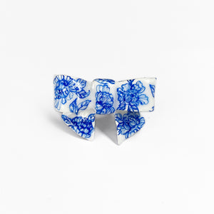Bow Ring - Peony Pattern