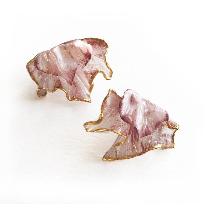 Fish Fin Flower Earrings