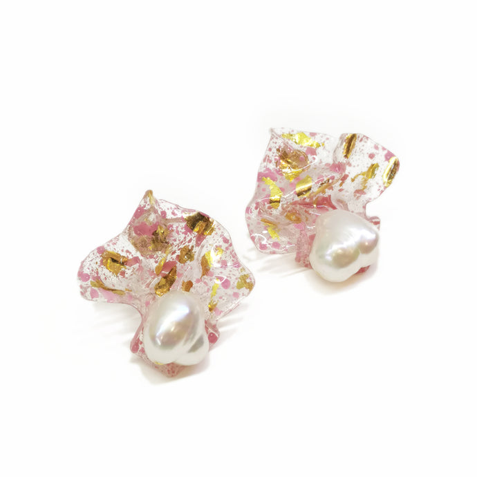 Butterfly Dream Spotted Pink Earrings